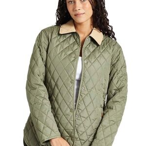 Brixton Quilted Olive Cass Jacket New With Tags